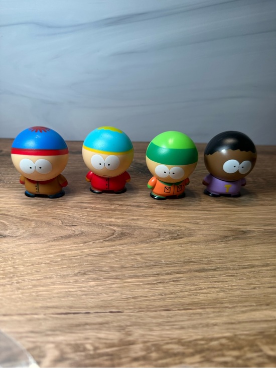 South Park Other - 2011 South Park Mini Figure Lot Stan Cartman Kyle Token 4PC